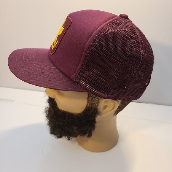 Vintage 90s Trucker Hat First Choice Network Patch Mesh Adjustable Hat - Picture 3 of 8